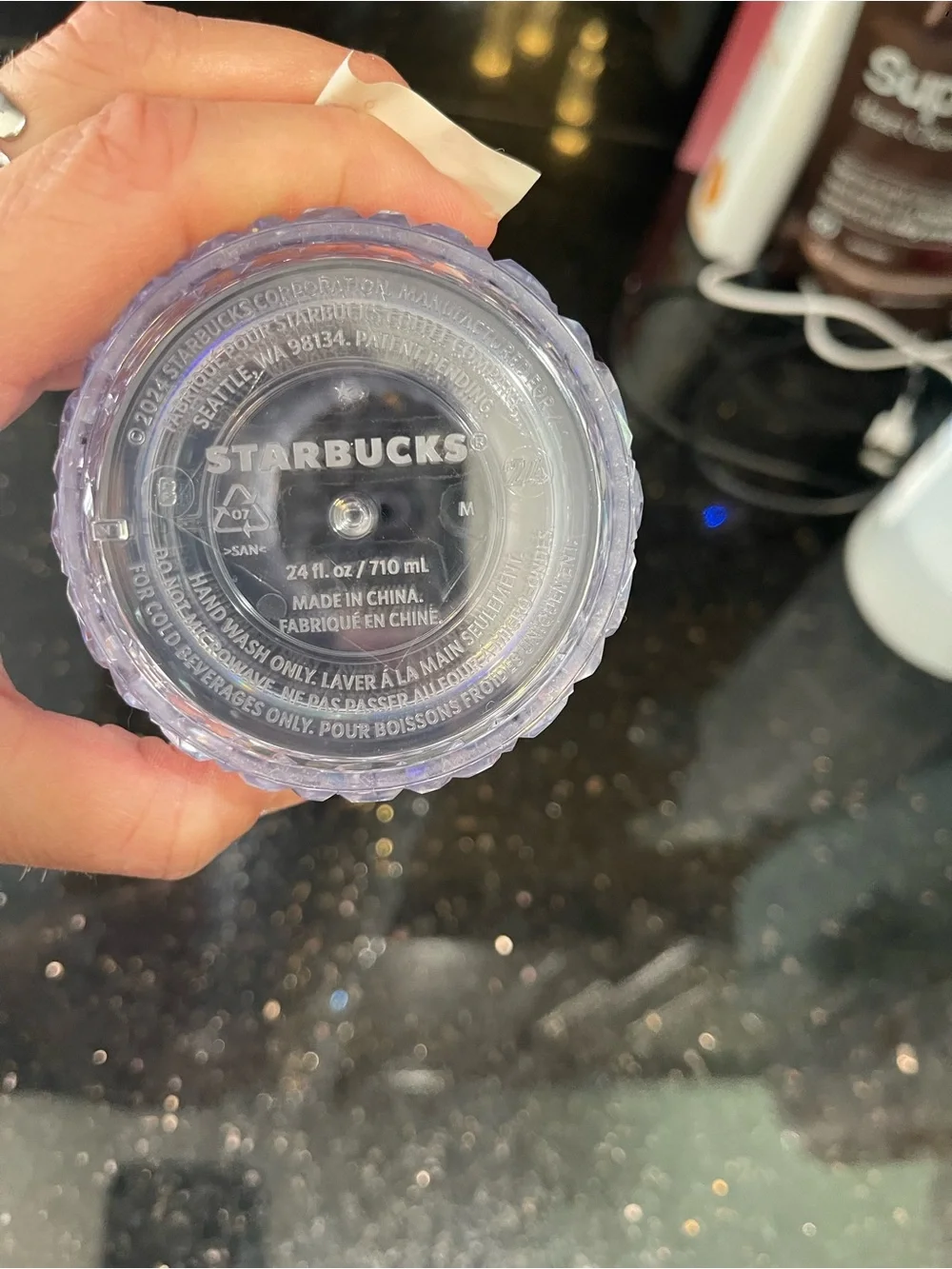 Starbucks Iridescent Faceted Tumbler - Clear with Rainbow Hues